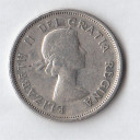 1953 - CANADA Quarto di Dollaro Renna in argento circolato